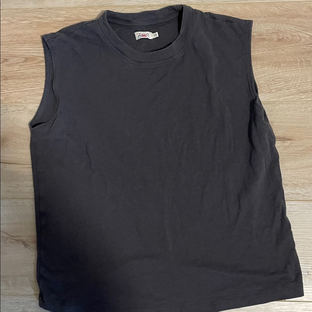 Faherty Kids grayish/Black Sleeveless Tank Top